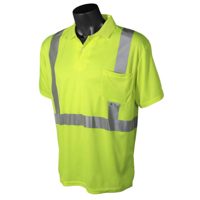 Radians High Visibility Safety Short Sleeve Polo Shirt ANSI Class 2 Type R - ST12
