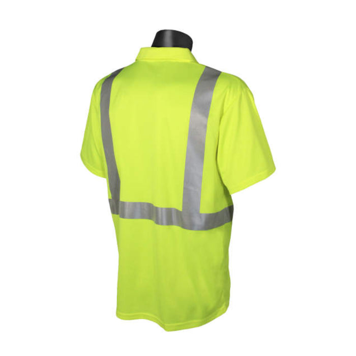 Radians High Visibility Safety Short Sleeve Polo Shirt ANSI Class 2 Type R - ST12