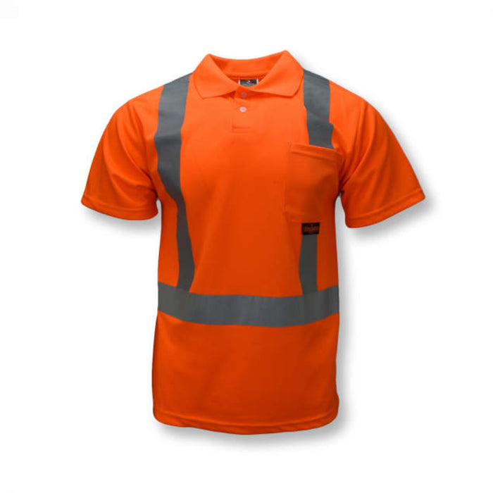 Radians High Visibility Safety Short Sleeve Polo Shirt ANSI Class 2 Type R - ST12