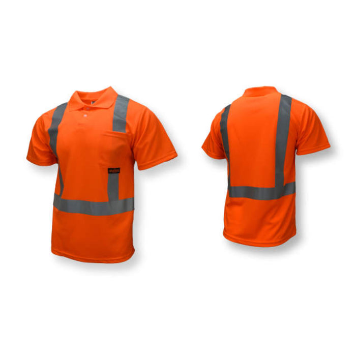 Radians High Visibility Safety Short Sleeve Polo Shirt ANSI Class 2 Type R - ST12