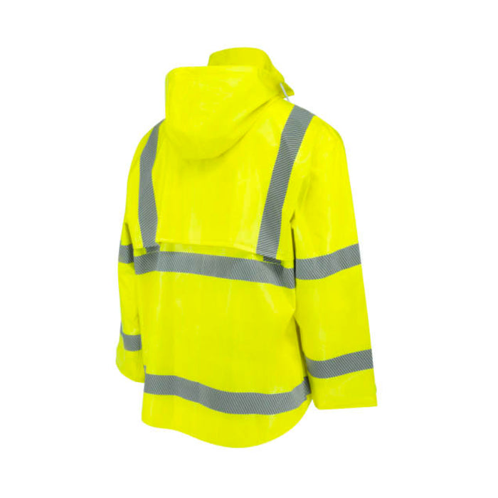 Radians High Visibility Self Extinguishing Rain Jacket - ANSI Class 3 - Type R - RW08J