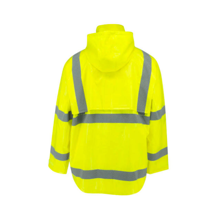Radians High Visibility Self Extinguishing Rain Jacket - ANSI Class 3 - Type R - RW08J