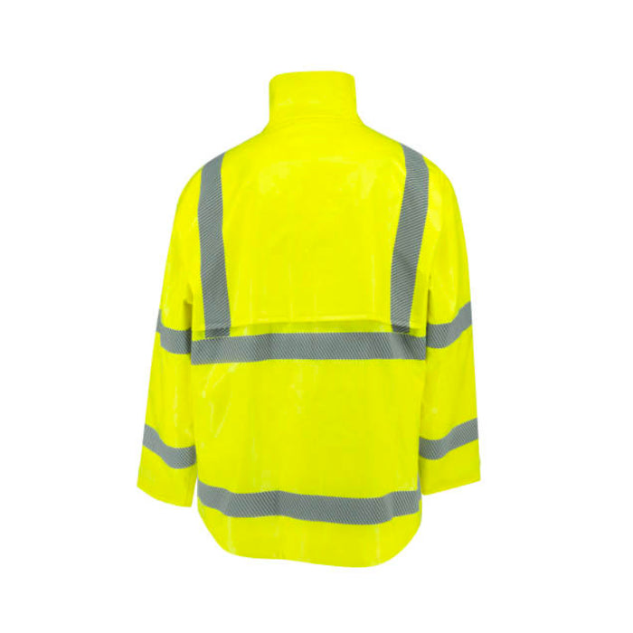 Radians High Visibility Self Extinguishing Rain Jacket - ANSI Class 3 - Type R - RW08J