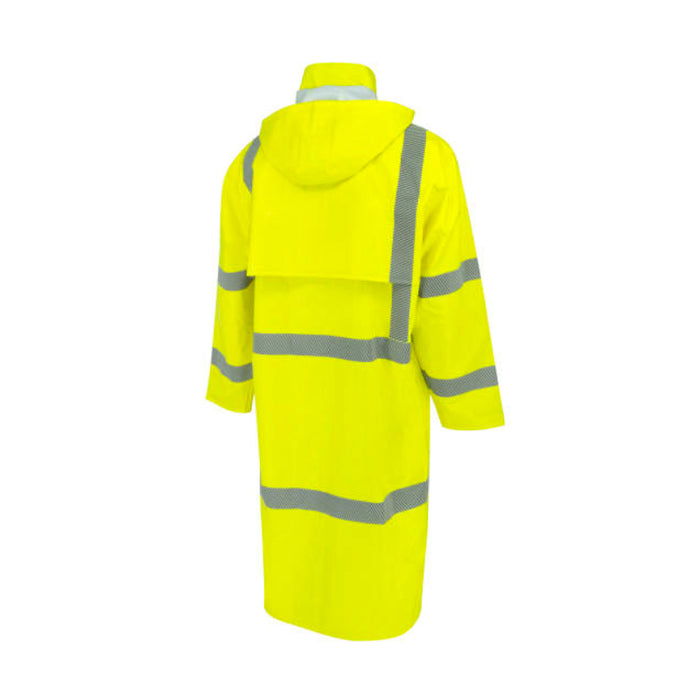 Radians High Visibility Self Extinguishing Raincoat - Waterproof - ANSI  Class 3 - Type R - RW08C