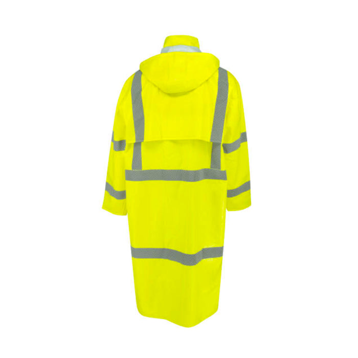 Radians High Visibility Self Extinguishing Raincoat - Waterproof - ANSI  Class 3 - Type R - RW08C