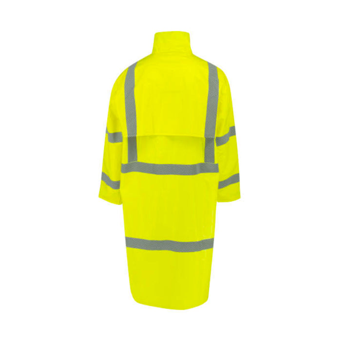Radians High Visibility Self Extinguishing Raincoat - Waterproof - ANSI  Class 3 - Type R - RW08C