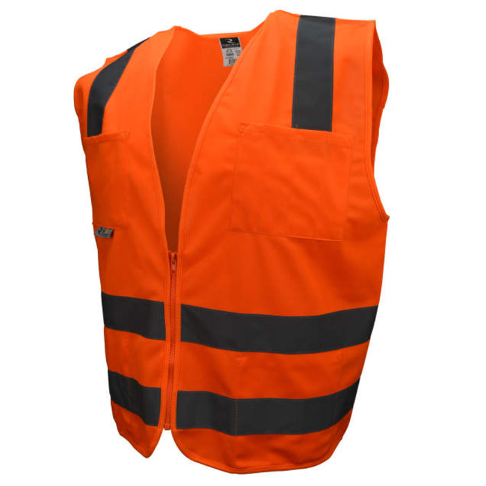 Radians High Visibility Type R ANSI Class 2 Solid Safety Vest - SV8 Solid