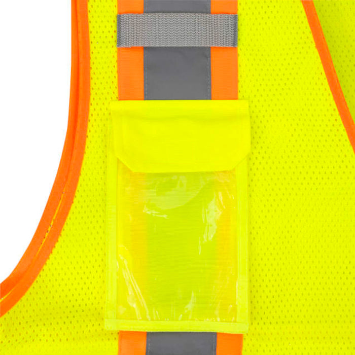 Radians High Visibility  Surveyor Type R ANSI Class 2 Mesh/Solid Safety Vest  - SV69-2
