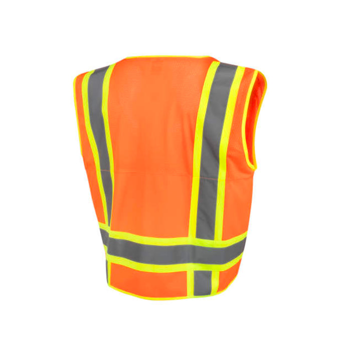 Radians High Visibility  Surveyor Type R ANSI Class 2 Mesh/Solid Safety Vest  - SV69-2