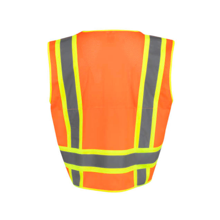 Radians High Visibility  Surveyor Type R ANSI Class 2 Mesh/Solid Safety Vest  - SV69-2