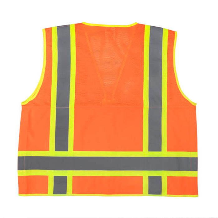 Radians High Visibility  Surveyor Type R ANSI Class 2 Mesh/Solid Safety Vest  - SV69-2