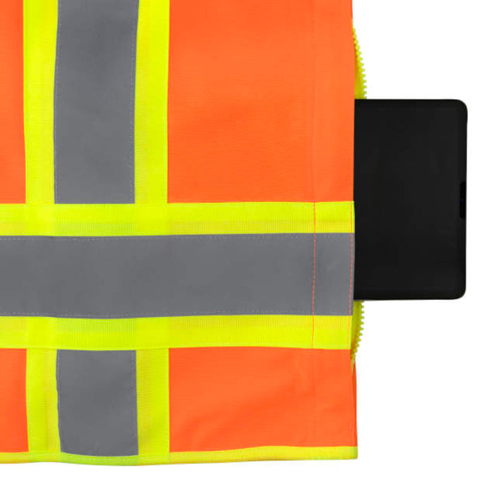 Radians High Visibility  Surveyor Type R ANSI Class 2 Mesh/Solid Safety Vest  - SV69-2
