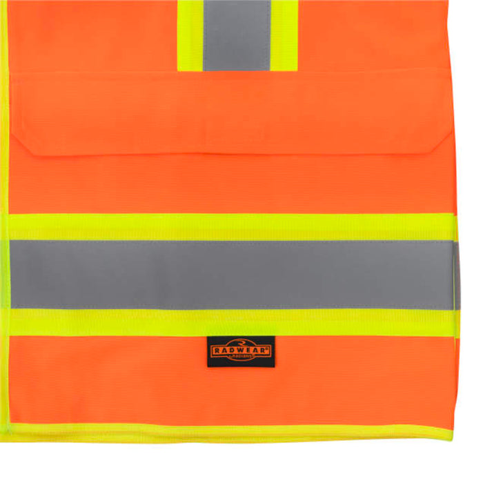 Radians High Visibility  Surveyor Type R ANSI Class 2 Mesh/Solid Safety Vest  - SV69-2
