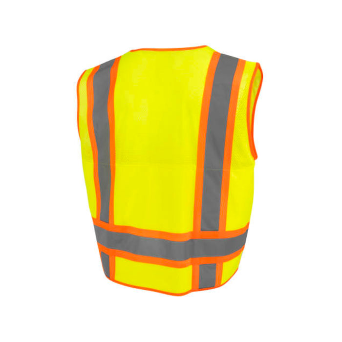 Radians High Visibility  Surveyor Type R ANSI Class 2 Mesh/Solid Safety Vest  - SV69-2