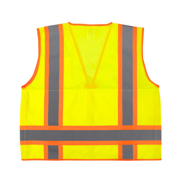 Radians High Visibility  Surveyor Type R ANSI Class 2 Mesh/Solid Safety Vest  - SV69-2