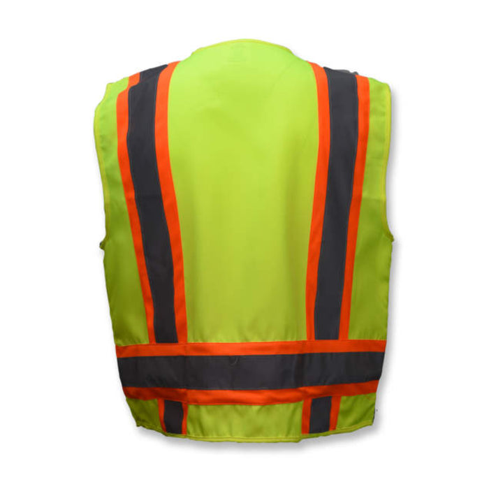 Radians High Visibility Type R ANSI Class 2 Surveyor Heavy Duty Solid Twill Safety Vest - SV62