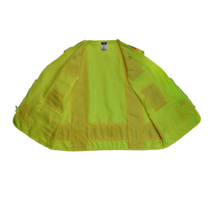 Radians High Visibility Type R ANSI Class 2 Surveyor Heavy Duty Solid Twill Safety Vest - SV62