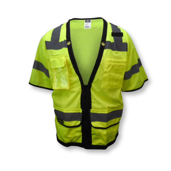 Radians High Visibility Type R ANSI Class 3 Heavy Duty Surveyor Safety Vest with Zipper -  SV59Z-3