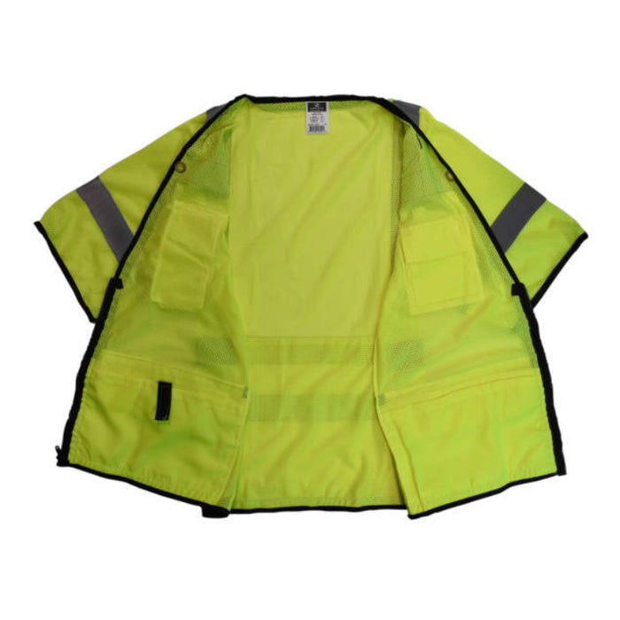 Radians High Visibility Type R ANSI Class 3 Heavy Duty Surveyor Safety Vest with Zipper -  SV59Z-3