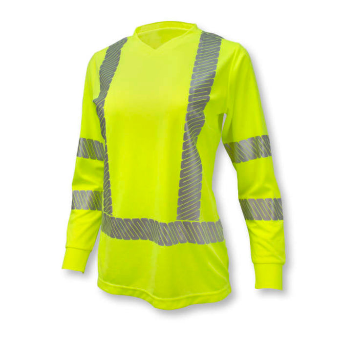 Radians High Visibility Women's Long Sleeve Safety T-Shirt with Max-Dri™ ANSI Class 3 Type R - ST21W-3