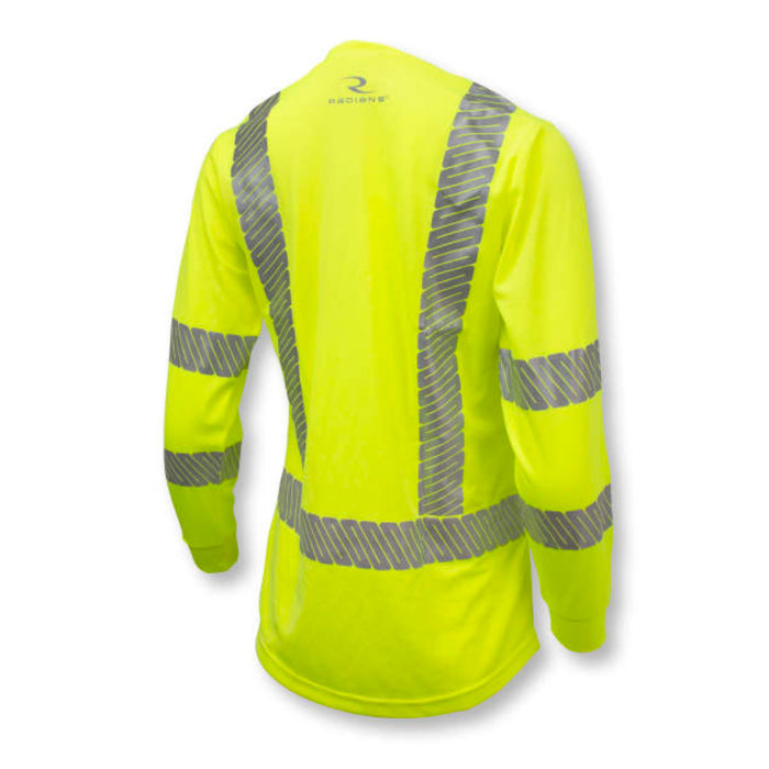 Radians High Visibility Women's Long Sleeve Safety T-Shirt with Max-Dri™ ANSI Class 3 Type R - ST21W-3