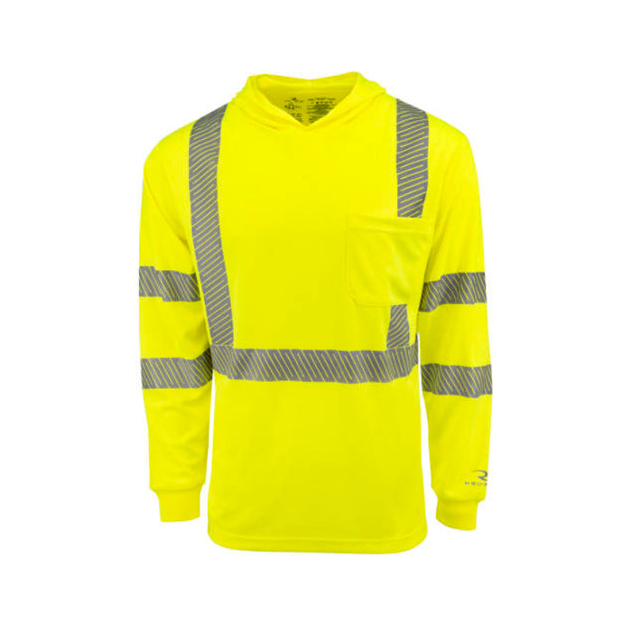 Radians Hooded Mesh Long Sleeve T-Shirt w/ UV Protection ANSI Class 3 Type R  - ST61-3