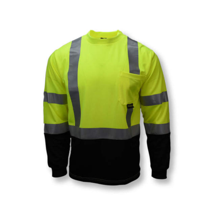 Radians Long Sleeve Black Bottom T-Shirt ANSI Class 3 Type R - ST21B