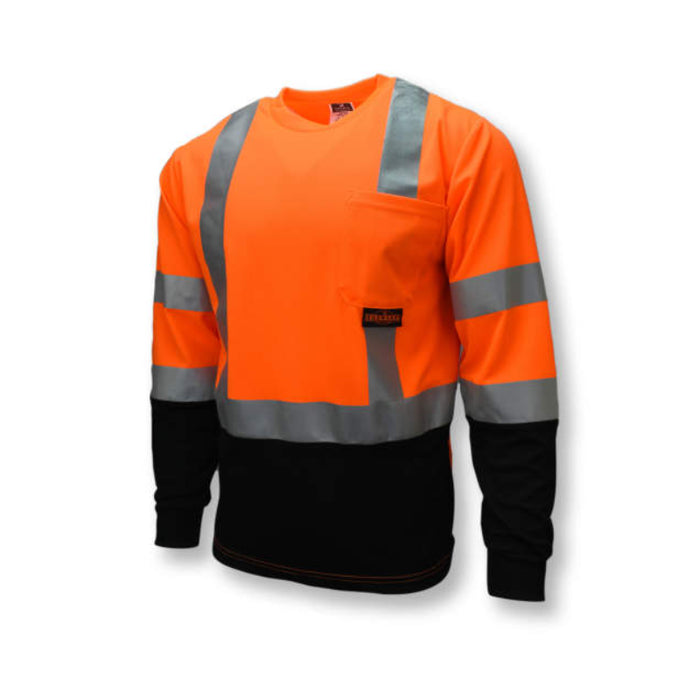 Radians Long Sleeve Black Bottom T-Shirt ANSI Class 3 Type R - ST21B
