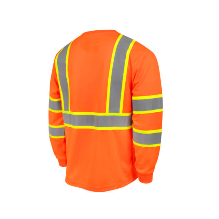 Radians Mesh Long Sleeve T-Shirt with Contrast Trim ANSI Class 3 Type R - ST41-3