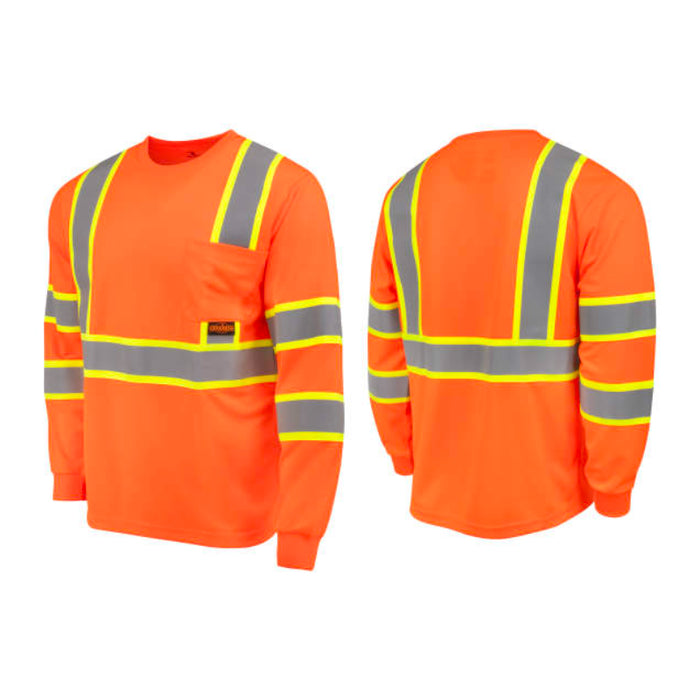 Radians Mesh Long Sleeve T-Shirt with Contrast Trim ANSI Class 3 Type R - ST41-3