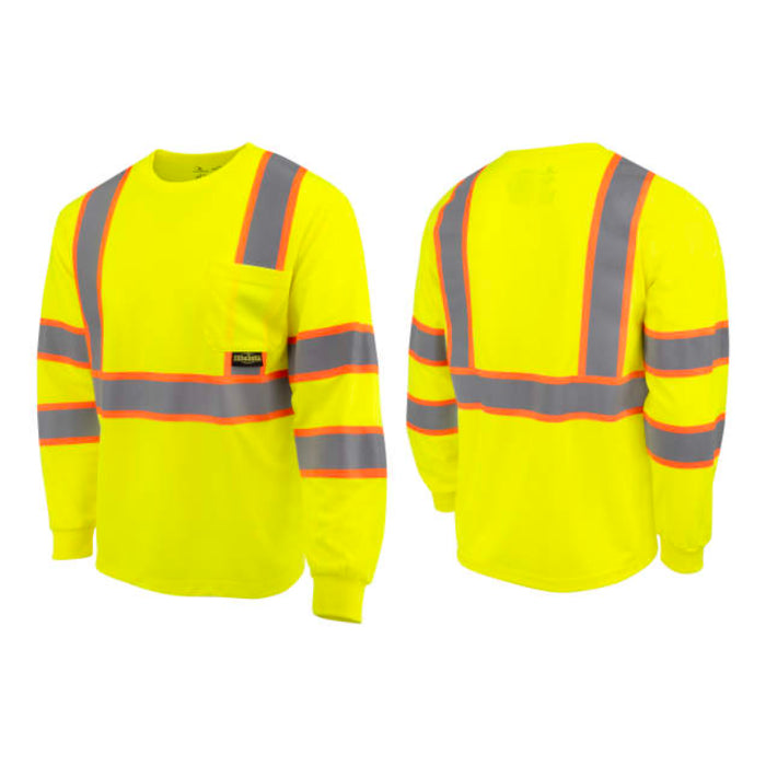Radians Mesh Long Sleeve T-Shirt with Contrast Trim ANSI Class 3 Type R - ST41-3