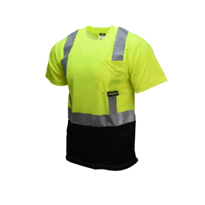 Radians Short Sleeve Black Bottom T-Shirt - ANSI Class 2 Type R - ST11B