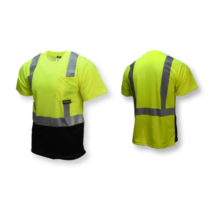 Radians Short Sleeve Black Bottom T-Shirt - ANSI Class 2 Type R - ST11B