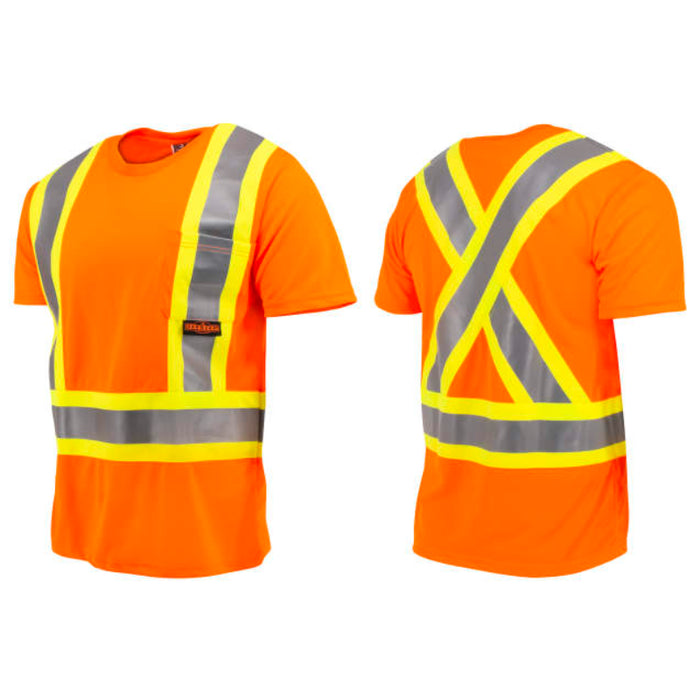 Radians Short Sleeve Safety T-Shirt X-Back ANSI Class 2 Type R - ST11X