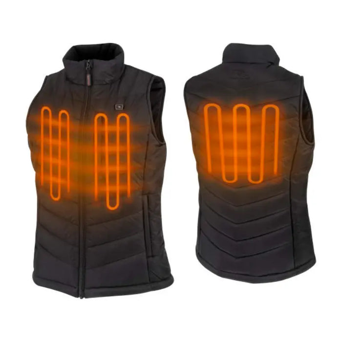 Radians Women's Heated Puffer Vest - Lightweight & Wind Resistant - Black - RHG-V201