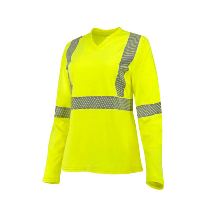 Radians Women's Hi Vis  Long Sleeve FR T-shirt with ANSI Class 3 Type R CAT 2-  ST921W