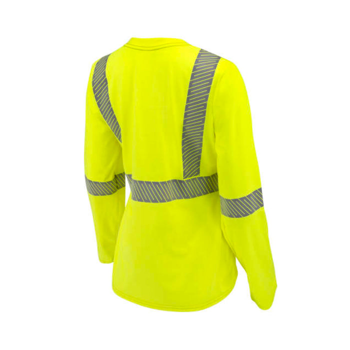 Radians Women's Hi Vis  Long Sleeve FR T-shirt with ANSI Class 3 Type R CAT 2-  ST921W