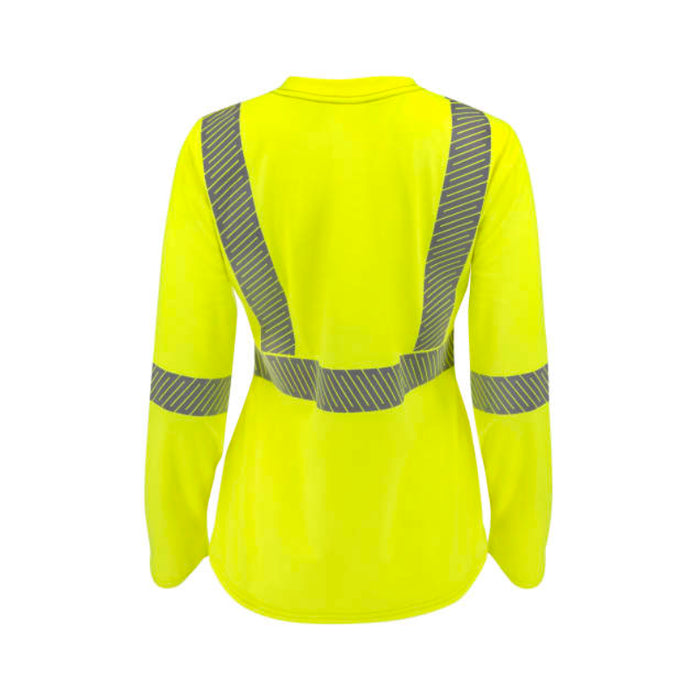 Radians Women's Hi Vis  Long Sleeve FR T-shirt with ANSI Class 3 Type R CAT 2-  ST921W