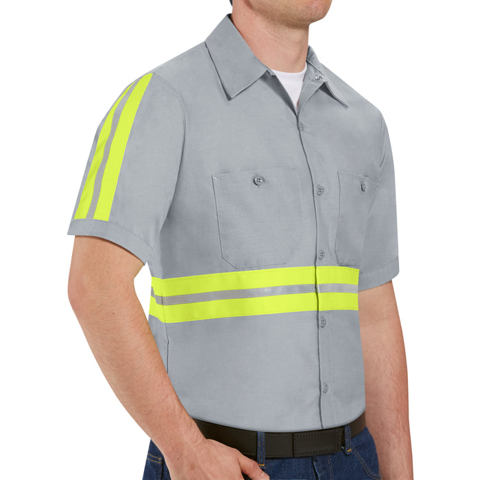 Red Kap® Enhanced Visibility Industrial Work Shirt - SP24-EHV