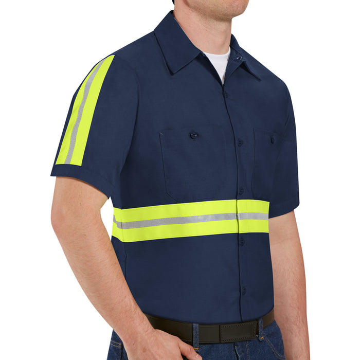 Red Kap® Enhanced Visibility Industrial Work Shirt - SP24-EHV