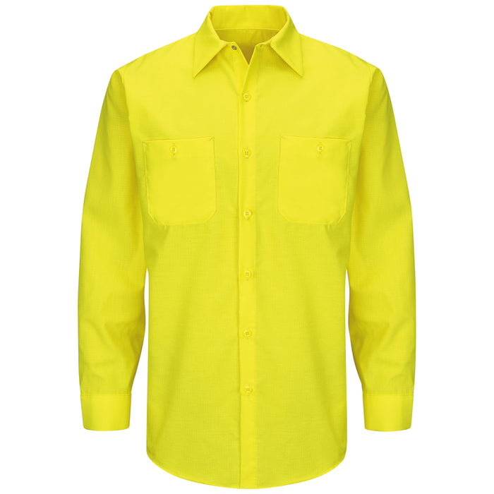 Red Kap® Enhanced Visibility Long Sleeve Work Shirt - SY14-EHV