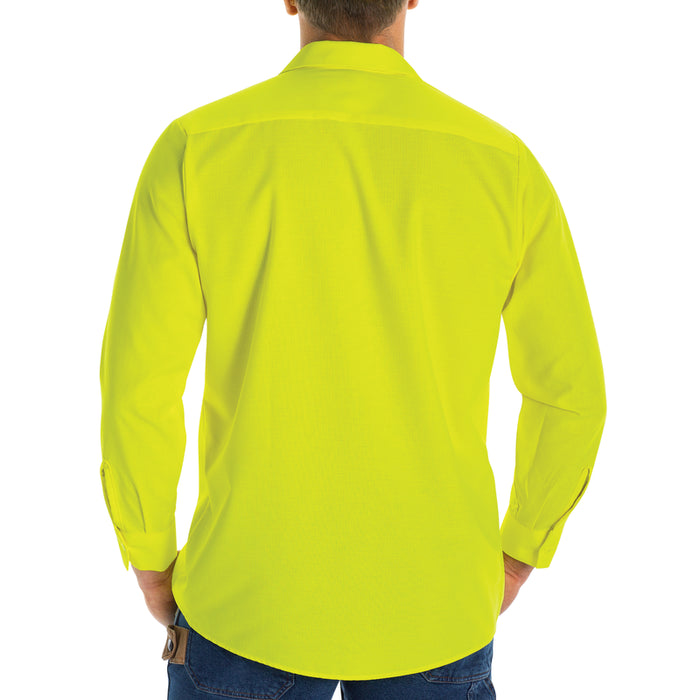 Red Kap® Enhanced Visibility Long Sleeve Work Shirt - SY14-EHV