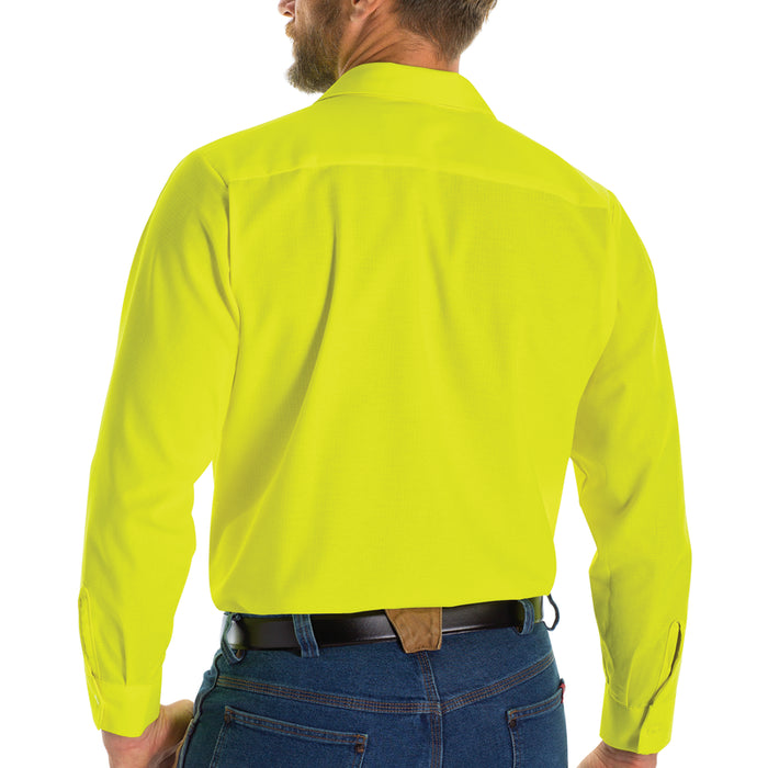 Red Kap® Enhanced Visibility Long Sleeve Work Shirt - SY14-EHV