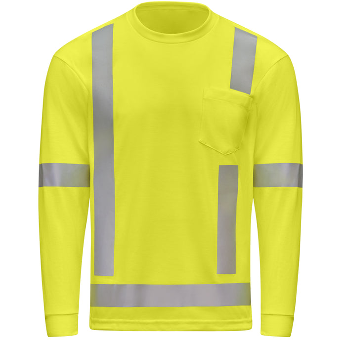 Red Kap® Hi-Visibility Long Sleeve Performance Core Tee - SK19