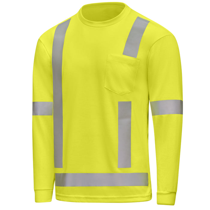 Red Kap® Hi-Visibility Long Sleeve Performance Core Tee - SK19