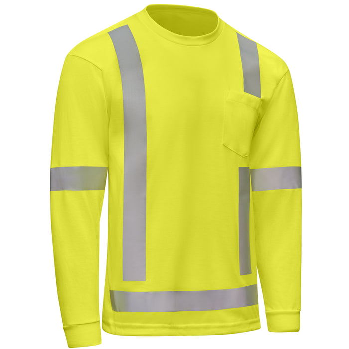 Red Kap® Hi-Visibility Long Sleeve Performance Core Tee - SK19