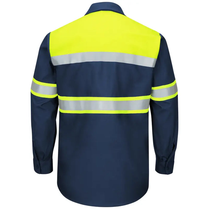 Red Kap® Hi-Visibility Long Sleeve Ripstop Work Shirt - ANSI Class 1 Type O - SY70