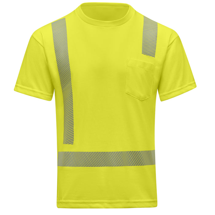 Red Kap® Hi-Visibility Short Sleeve Performance Core Tee - ANSI Class 2 - SK25HV