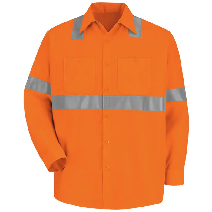 Red Kap® High Visibility Long Sleeve Shirt - ANSI Class 2 Type R - SS14
