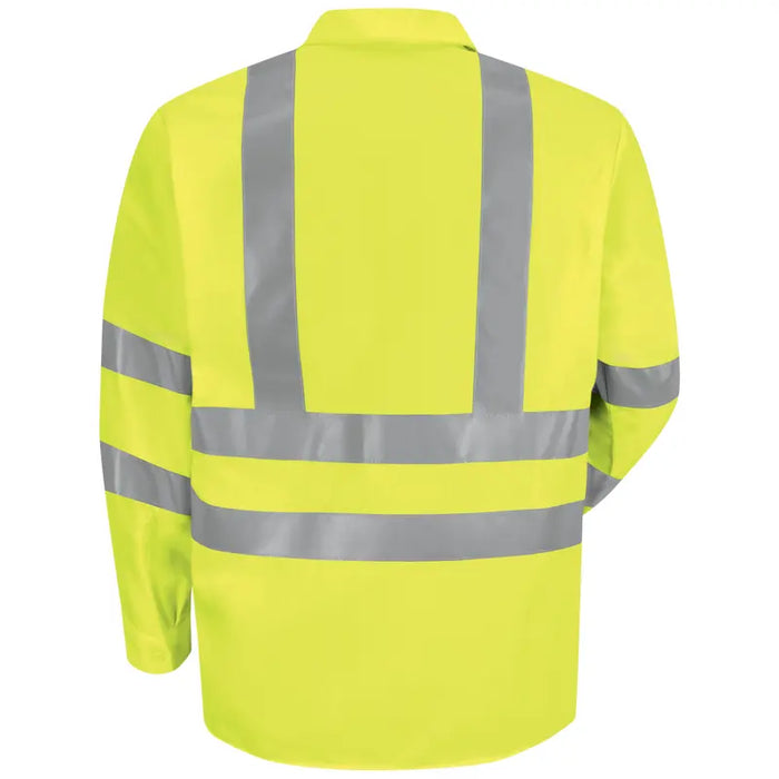 Red Kap® High Visibility Long Sleeve Shirt - ANSI Class 3 Type R - SS14-HV-TRC3